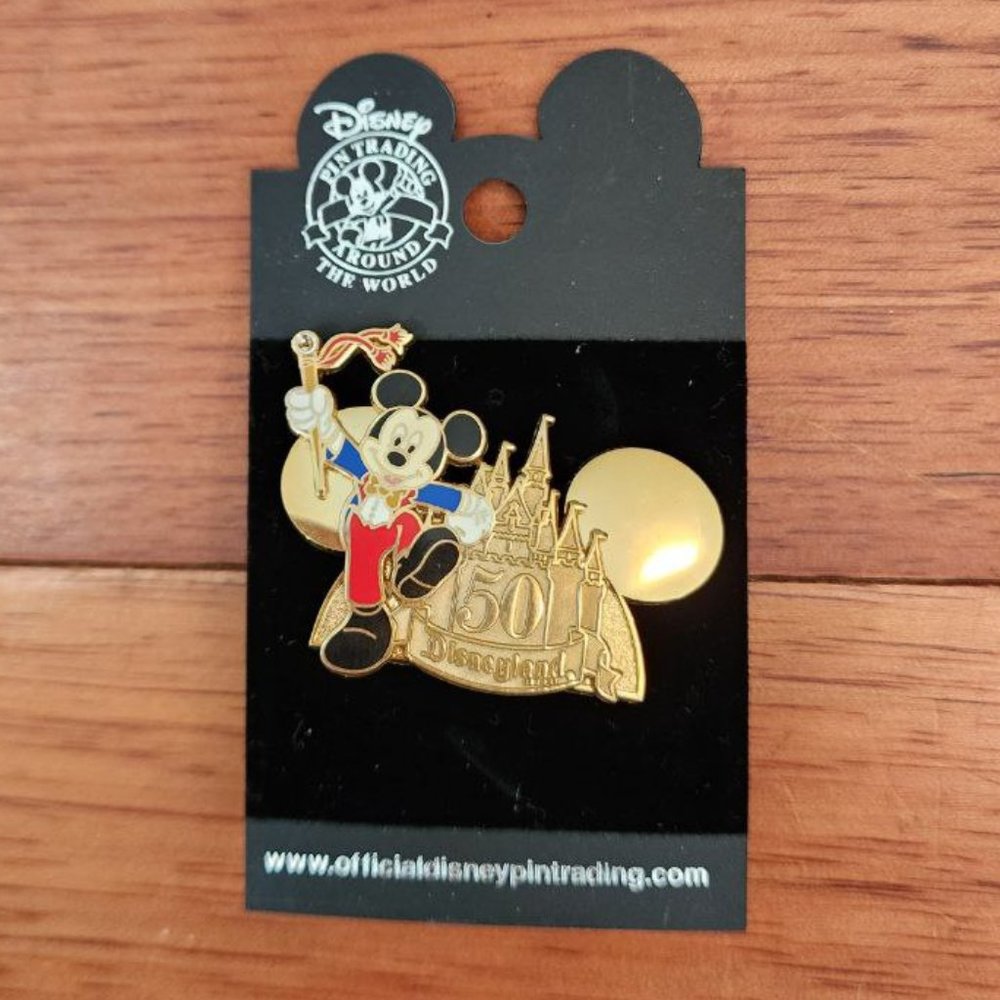50th Anniversary Mickey Mouse Walt Disney Pin